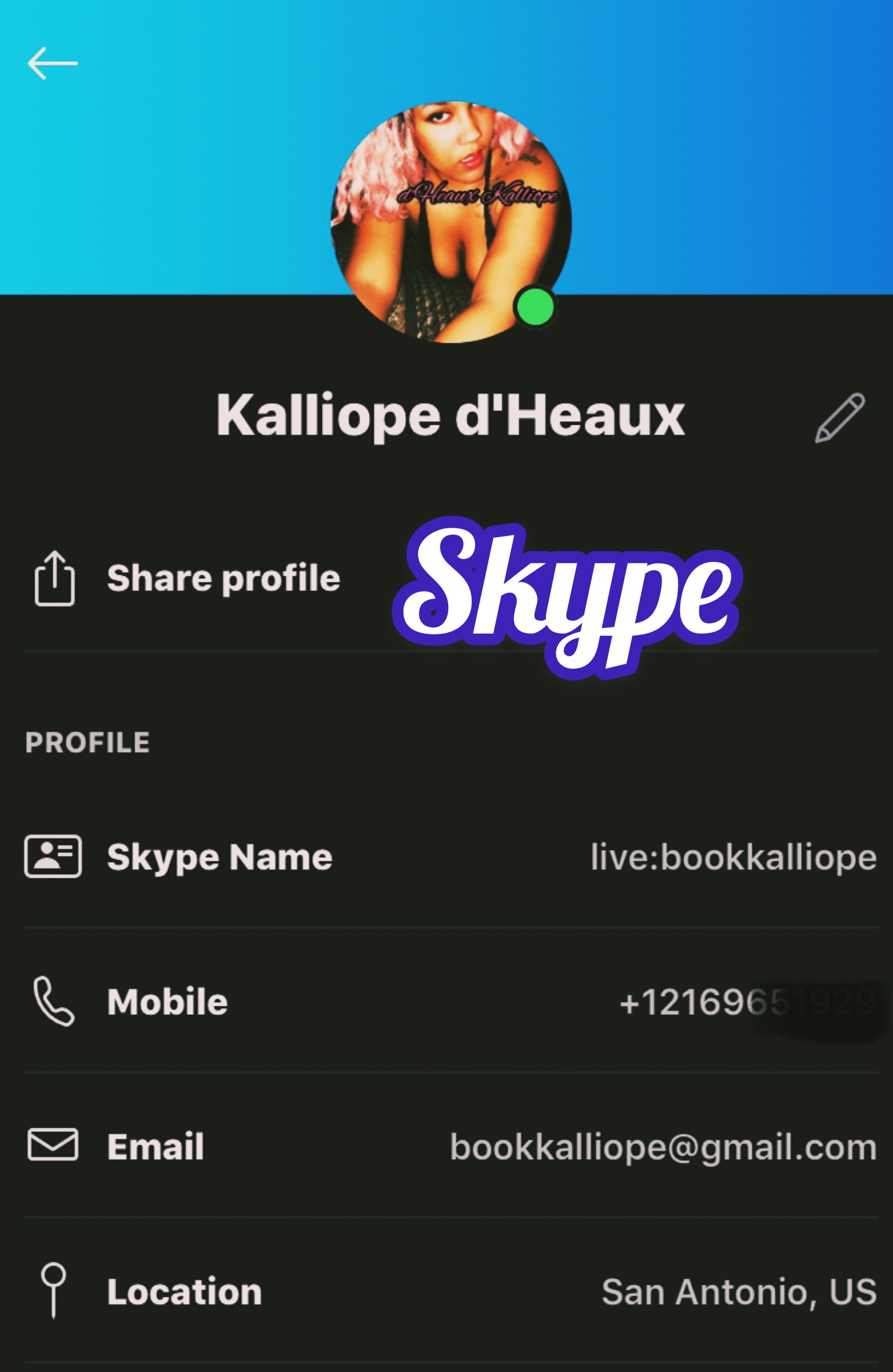 Skype Profile